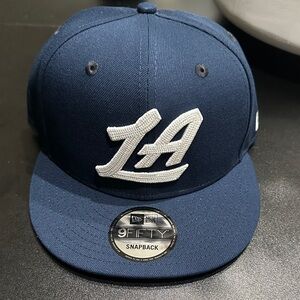New Era Blue Snapback with White LA Logo